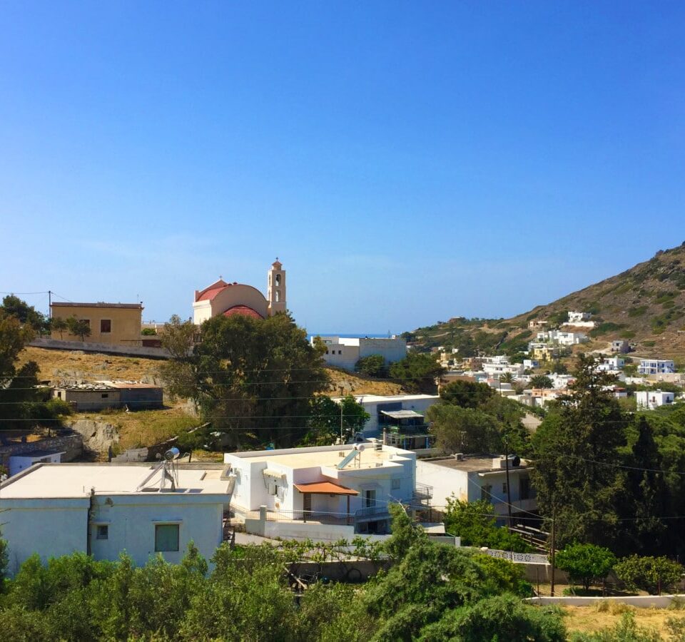 Kini, Syros, Cycladic Studio - Balcony View